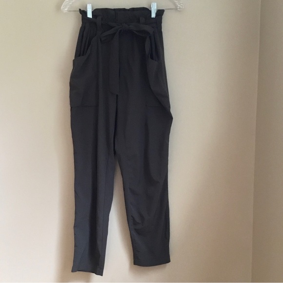 Athleta Skyline Belted Paper Bag Pants - Picture 2 of 9